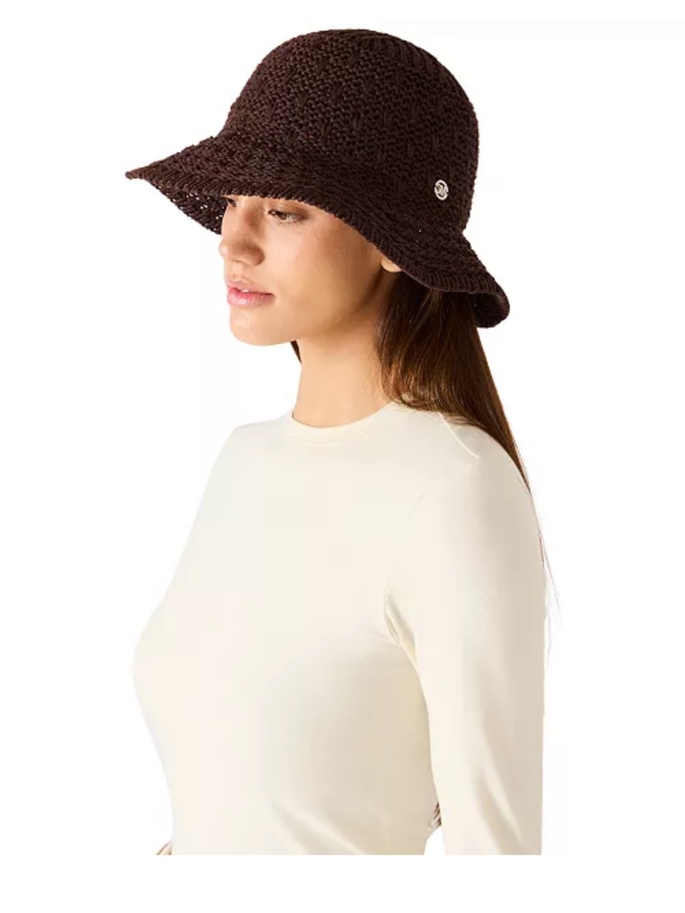 Steve Madden Packable Cloche Hat brown